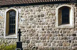 Dorfkirche Berlin-Giesensdorf. unterschiedlich sorgfältig gequadert (um 1250/1300)