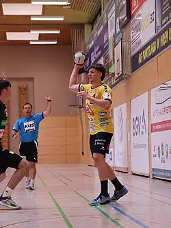 Felix Göttler im Halbfinale der DM, Rhein-Neckar Löwen U19 vs. TSV Burgdorf U19