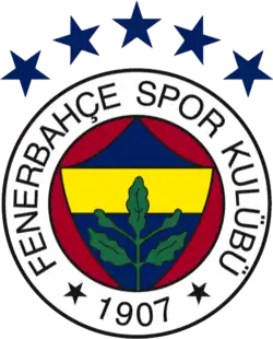 Emblem von Fenerbahçe Futbol A.Ş., die auch seit dem 14. Juli 2023 beim türkisch-staatlichen Patentamt „TürkPatent“ registriert ist.