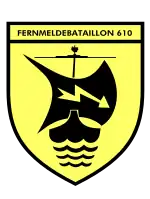 Internes Verbandsabzeichen des Fernmeldebataillons 610 (nicht mehr unterstellt)