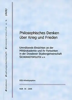 Festschrift, Wolfgang Scheler, zum 70., DSS-AP, H. 76, 2005, Umschlagtitel.