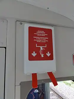 Feuerlöschdecke (in der Rittner Bahn)
