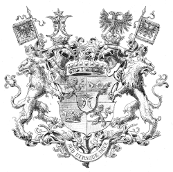 Wappen der Grafen Finck von Finckenstein mit Wahlspruch