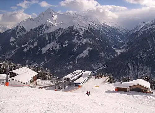 Die Mittelstation der Finkenberger Almbahn