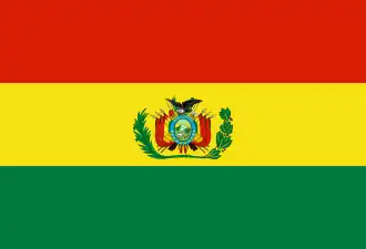 15:22 Kriegsflagge Boliviens zu Land