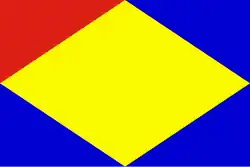 Flagge des Ortes Brouwershaven