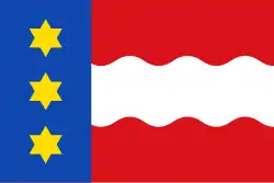 Flagge des Ortes Dongeradeel