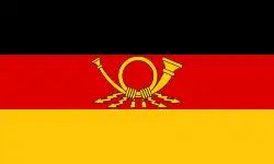 Postflagge der Deutschen Post der DDR