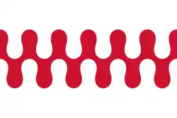 Flagge des Ortes Groesbeek