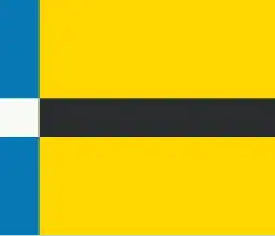 Flagge des Ortes Kornwerderzand