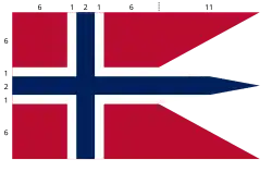 Dienst- und Seeflagge Norwegens