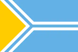 Flagge der Republik Tuwa