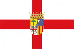 Flagge der Provinz Saragossa