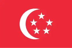 Flagge der Republik Singapur
