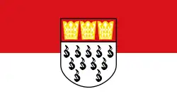 Flagge der Stadt Köln
