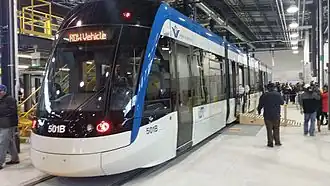 Flexity Freedom bei den ION Publikumstagen (Neubaustrecke in Waterloo)