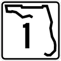 Einstellige State Route Nummerntafel (Florida)