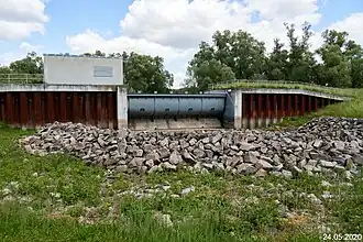 Bauwerk Nord des Polders