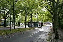 Einfahrt in den militärischen Bereich des Flughafens tegel