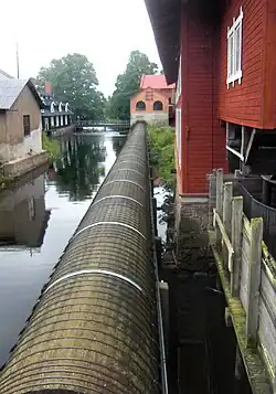 Druckwasserleitung zum ehem. Elektrizitätsgebäude