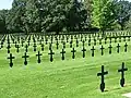 Teilansicht der Kriegsgräberstätte