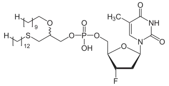 Strukturformel von Fosalvudin