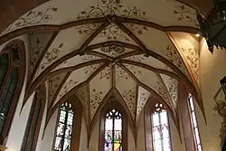 Sterngewölbe im Chor der Fränkisch-Crumbacher Kirche