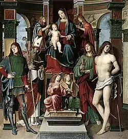 Francesco Francia,Madonna und Heilige, Bentivoglio-Kapelle