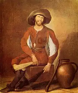 Der Besenbinder von Francisco de Herrera der Ältere