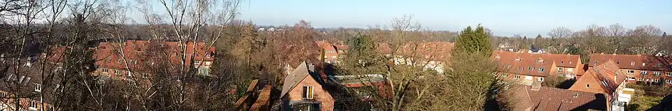 Die Frank'sche Siedlung von oben