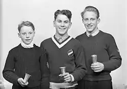 v. l. n. r.: Frank Hansen, Axel Pettersen und Tormod Knutsen