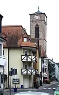 Kirchstraße und Thomaskirche von Norden