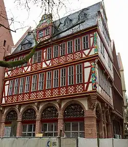 Gebäude des Jahres 2018: Haus zur Goldenen Waage in der Neuen Frankfurter Altstadt im Januar 2018