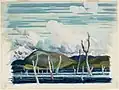 Wabajisik Drowned Land, Aquarell und Gouache über Kohle auf Velinpapier, 1929, National Gallery of Canada, Ottawa