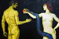 Franz von Stuck: Adam und Eva, (Ausschnitt, um 1920)