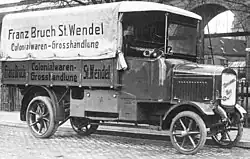 Vollgummireifen beim Subventions-Lkw (1913)