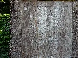 Franz Welti-Preiswerk (1879–1934) Jurist, Politiker. Rosalie Welti-Preiswerk (1863–1937) Grab, Wolfgottesacker in Basel