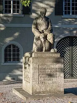 Denkmal(1921) für die während der Grenzbesetzung im 1. Weltkrieg verstorbenen Thurgauer Soldaten von Otto Schilt (1888–1943) Bildhauer