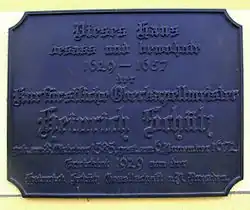 Gedenktafel Heinrich Schütz