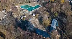 Freibad während der Sanierung