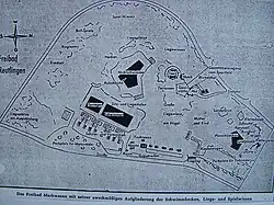Lageplan aus dem Jahr 1954