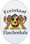 Freistaat Flaschenhals – Tourismusschild