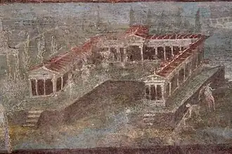 Landschaft mit Villa