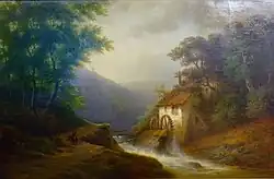 Mühle am Bachlauf, 1860