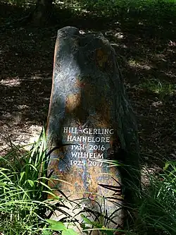 Friedrich Hill-Gerling (1925–2017), Betriebswirt, Dr. rer. pol. h. c. Universität Freiburg, Friedhof Oberwil, Basel-Land, Schweiz