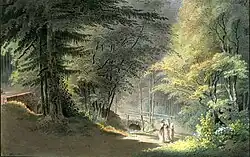 Im Friedrichsgrund bei Pillnitz (J. F. Wizani, ca. 1800)