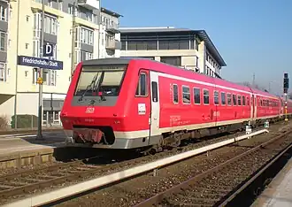 DB-Baureihe 611 in Friedrichshafen-Stadt (2012)