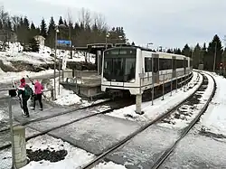 Oslo: Endstation Frognerseteren der Holmenkollbane