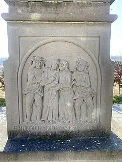 Relief an dem Fußfall südl. der Rochuskapelle