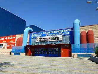 Das Polideportivo Fernando Martín in Fuenlabrada im Oktober 2013